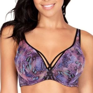 MOD Bra Butterfly Purple/Blue Plus Size 38DD